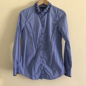 Embroidered Banana Republic Blouse
